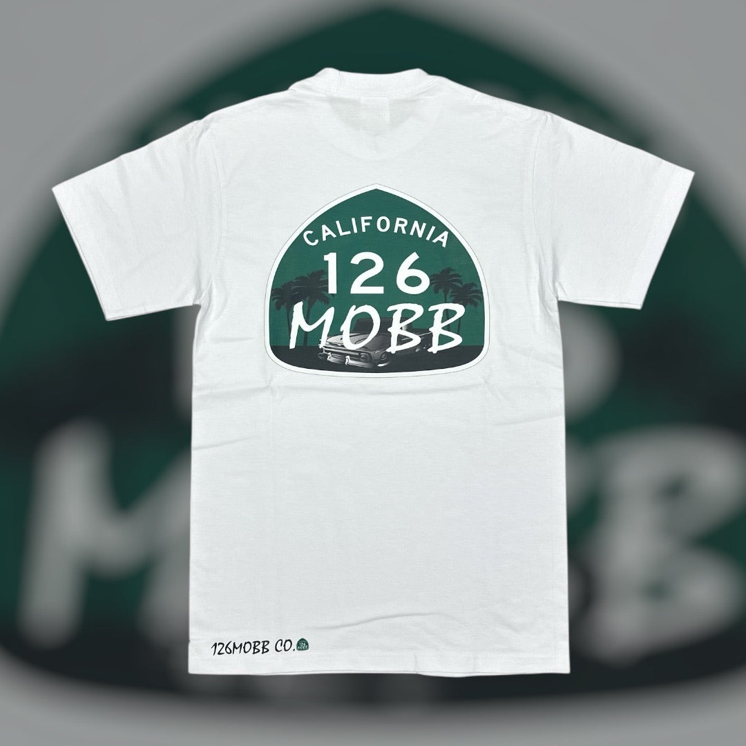 126MOBB CO. T-SHIRT – OG TRUCK SHIELD (WHITE)