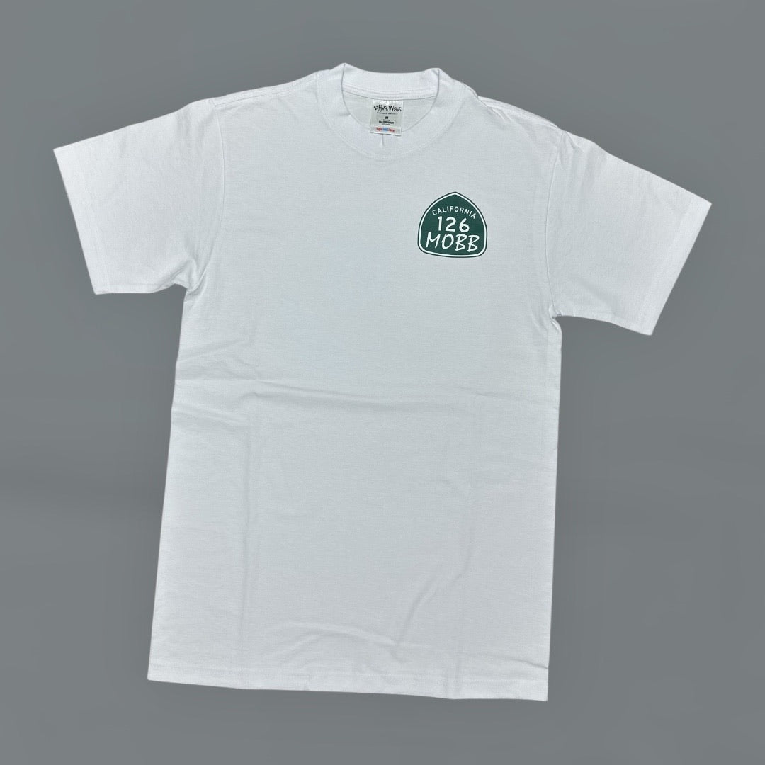 126MOBB CO. T-SHIRT – OG TRUCK SHIELD (WHITE)