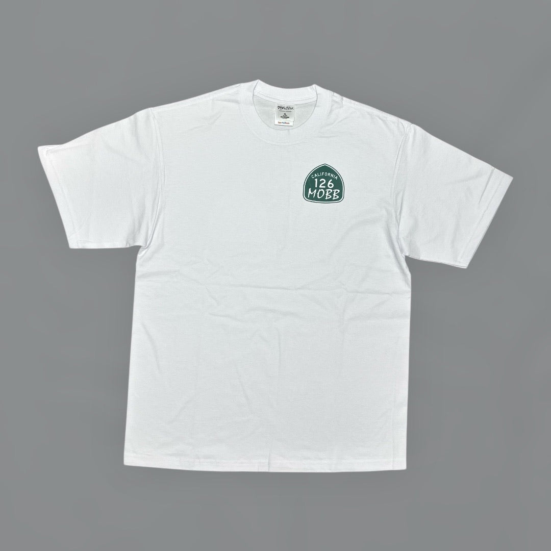 126MOBB CO. T-SHIRT – OG TRUCK SHIELD (WHITE)