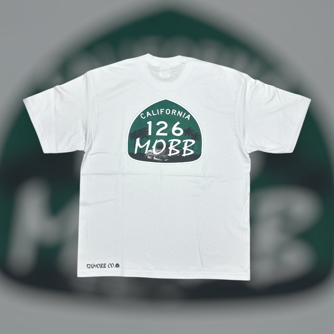 126MOBB CO. T-SHIRT – OG TRUCK SHIELD (WHITE)
