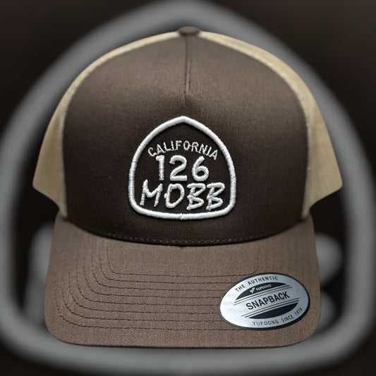 126MOBB CO. "BOLD & HOLLOW" TRUCKER HAT (CURVED-BRIM)