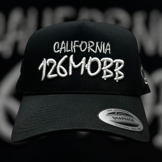 126MOBB CO. "TEXT LOGO" SNAPBACK (CURVED-BRIM)