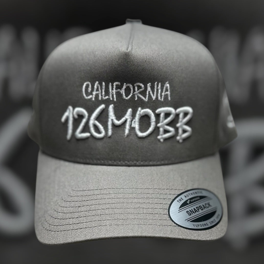 126MOBB CO. "TEXT LOGO" SNAPBACK (CURVED-BRIM)