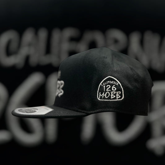 126MOBB CO. "TEXT LOGO" SNAPBACK (FLAT-BRIM)