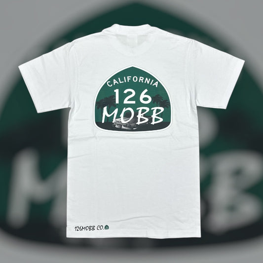 126MOBB CO. T-SHIRT – OG TRUCK SHIELD (WHITE)