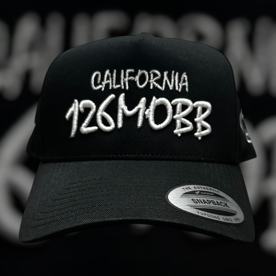 126MOBB CO. "TEXT LOGO" SNAPBACK (CURVED-BRIM)