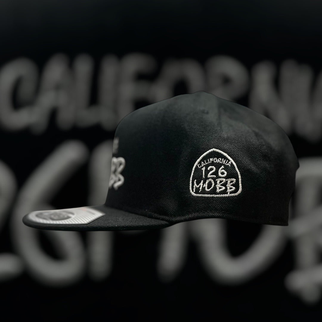 126MOBB CO. "TEXT LOGO" SNAPBACK (FLAT-BRIM)