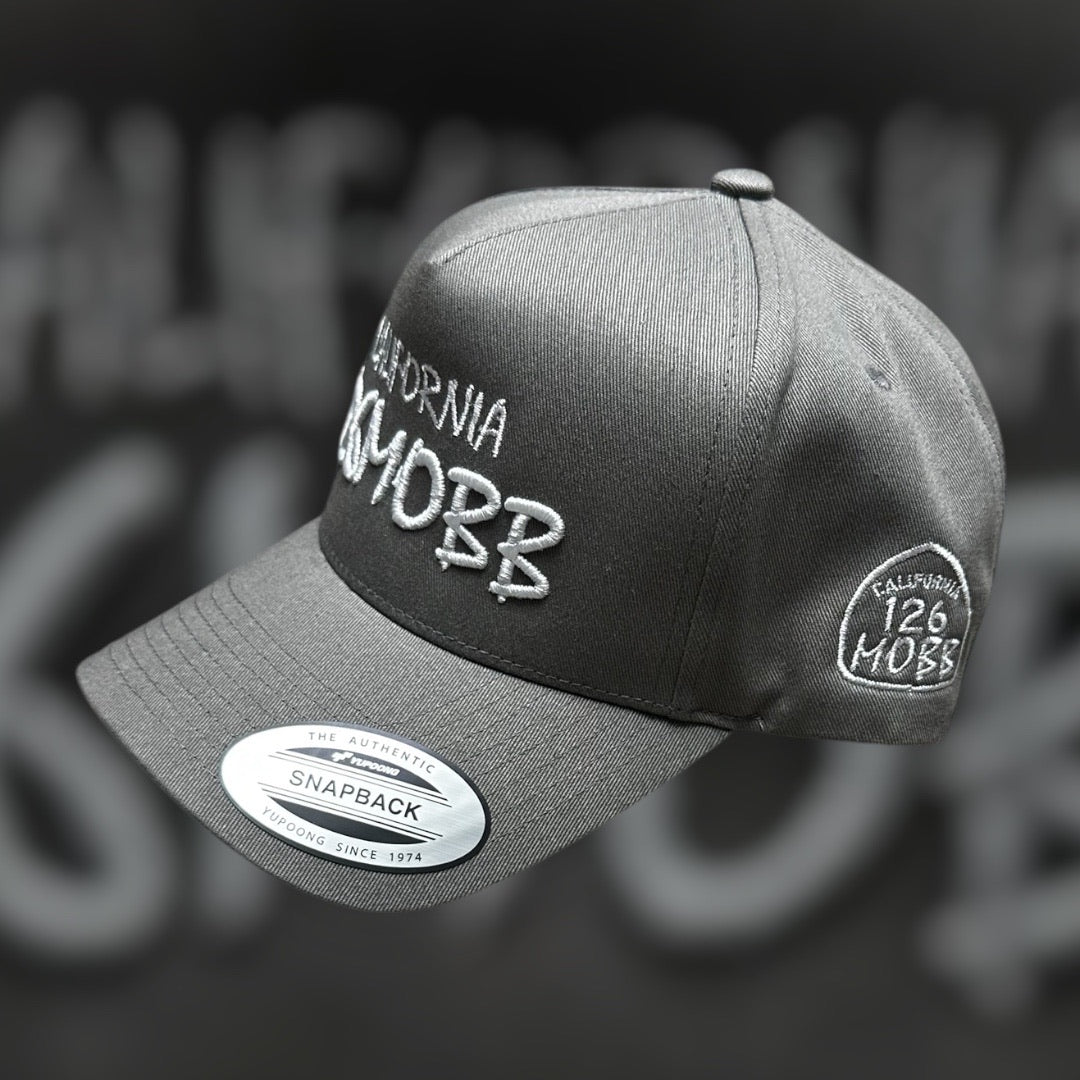 126MOBB CO. "TEXT LOGO" SNAPBACK (CURVED-BRIM)